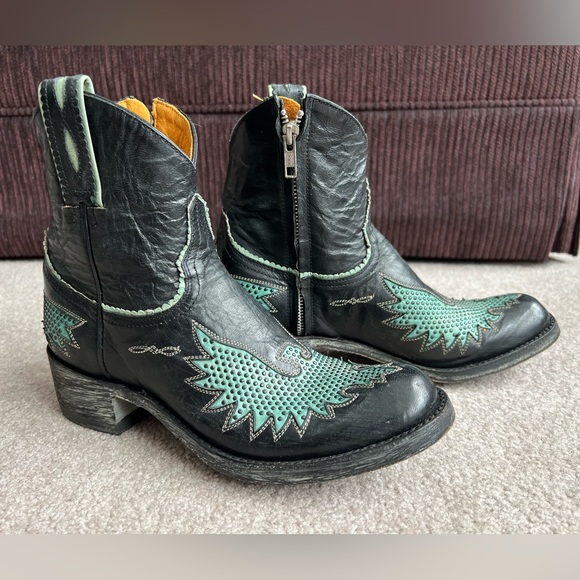 Old Gringo Shoes - Old Gringo 7.5 B Iron Eagle Western Cowboy Boots Ankle Booties mother day Easter